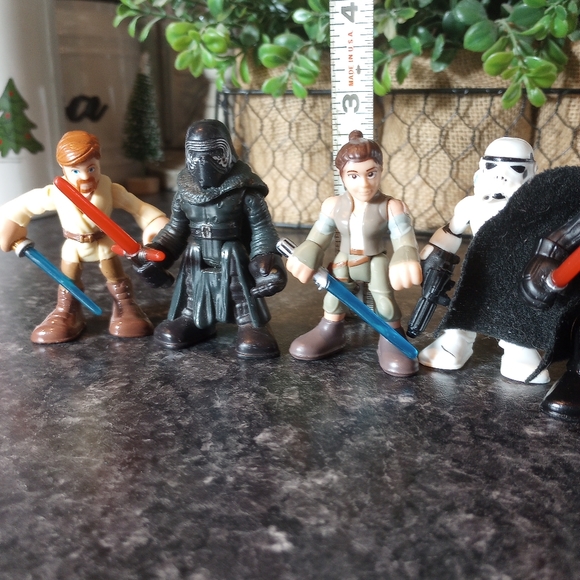 Imaginext Star Wars Mini figures lot Hasbro galactic heroes playskool Luke Darth - Picture 6 of 8